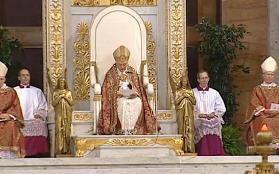 Pope on Throne