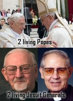 2 Popes and 2 Jesuits Generals